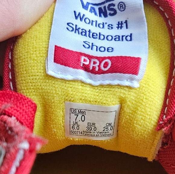 Vans Old Skool Brighton Zeuner Men's Skateboarding Shoe Red/Checker/Blue… - Picture 11 of 12